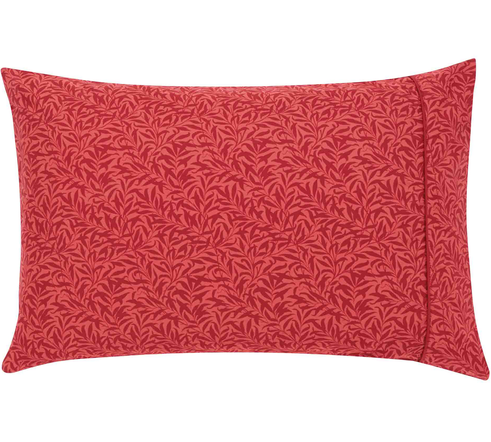 Strawberry Thief Crimson Housewife Pillowcase